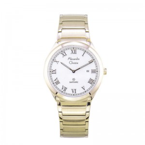 Alexandre Christie AC 8538 Light Gold White LDBCGSL Sapphire